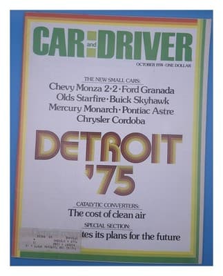 Car and Driver October 1974 New Small Cars Detroit 75 Magazine - Image 1