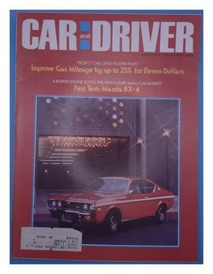 Car and Driver March 1974 Mazda RX-4 Rotary Engine Magazine - Image 1