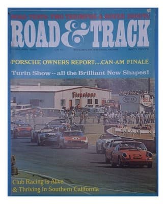 Road & Track February 1969 Porsche Owners Report Can-Am Finale Magazine - Image 1