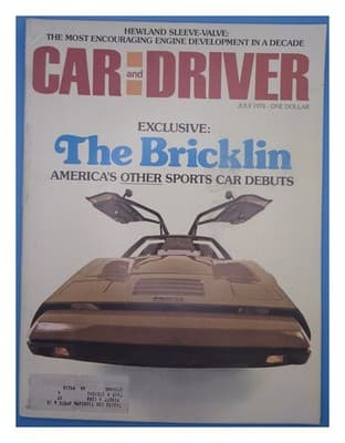 Car and Driver July 1974 Bricklin Sports Car Magazine - Image 1