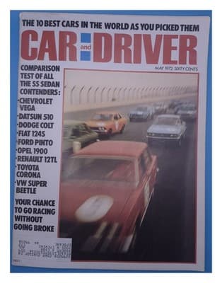 Car and Driver May 1972 10 Best Cars SS Sedan Comparison Magazine - Image 1