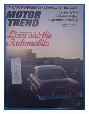 Motor Trend February 1973 Camaro Firebird Compacts Big Cars Magazine - Image 1