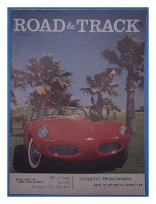 Road & Track July 1957 MG-A Coupe Fiat 600 Sports Car Magazine - Image 1