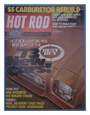 Hot Rod October 1972 Street Rod Nationals Car Magazine - Image 1