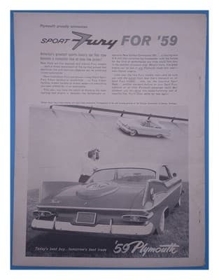 Motor Trend November 1958 1959 Chevrolet Ford Plymouth Comparison Magazine - Thumbnail 2