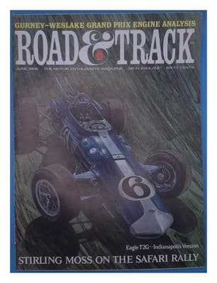 Road & Track June 1966 Gurney-Weslake Engine F1 Motorsport Magazine - Image 1