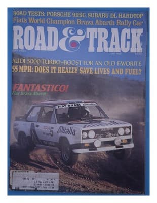 Road & Track May 1980 Fiat Brava Abarth Rally Car Magazine - Image 1