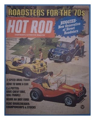 Hot Rod September 1970 Roadsters Buggies Car Magazine - Image 1