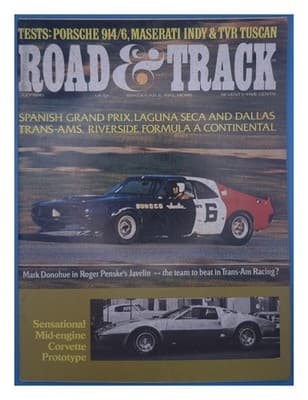 Road & Track July 1970 Trans-Am Corvette Magazine - Image 1