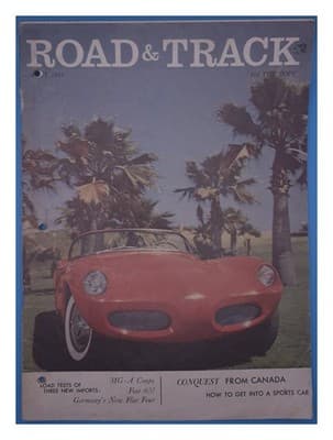 Road & Track July 1957 MG-A Fiat 600 German Flat Four Sports Car Magazine - Image 1