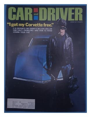 Car and Driver March 1971 I Got My Corvette Free Magazine - Image 1