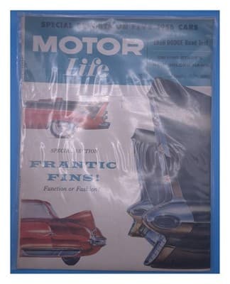Motor Life January 1956 1956 Cars Dodge Golden Hawk Frantic Fins Magazine - Image 1