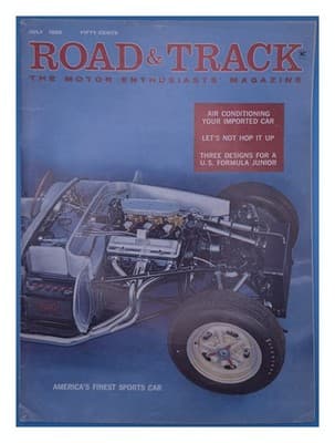 Road & Track July 1959 Formula Junior Race Car Magazine - Image 1