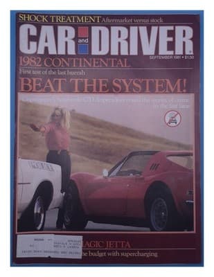 Car and Driver September 1981 Beat the System Copstopper Magazine - Image 1