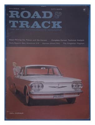 Road & Track November 1959 Corvair Magazine - Image 1