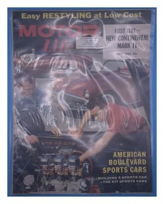 MOTOR Life July 1956 Continental Mark II Sports Cars Magazine - Image 1