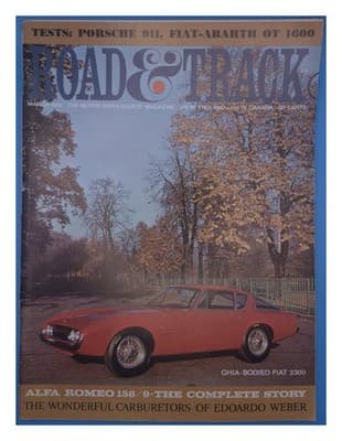 Road & Track March 1965 Porsche 911 Fiat-Abarth Car Magazine - Image 1