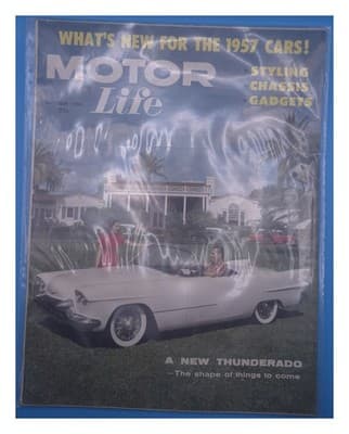 Motor Life October 1956 1957 Cars Thunderado Magazine - Image 1