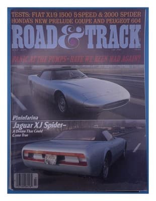 Road & Track July 1979 Pininfarina Jaguar XJ Spider Magazine - Image 1