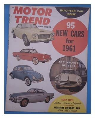 Motor Trend April 1961 Imported Cars Issue Magazine - Image 1