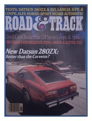 Road & Track November 1978 Datsun 280ZX vs Corvette Magazine - Image 1