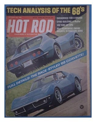 Hot Rod October 1967 Tech Analysis 1968 Corvette Magazine - Image 1