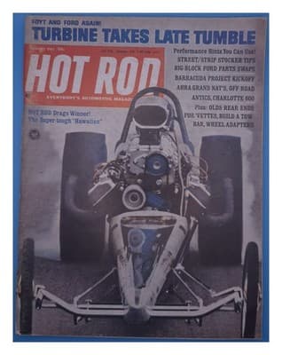 Hot Rod August 1967 Foyt Ford Drag Racer Magazine - Image 1