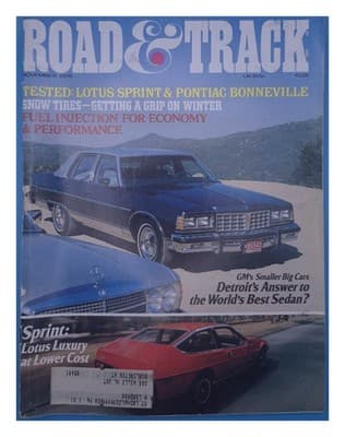 Road & Track November 1976 Lotus Sprint & Pontiac Bonneville Magazine - Image 1