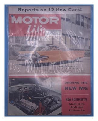 Motor Life December 1955 Ford La Tosca MG Continental Magazine - Image 1