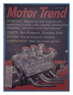Motor Trend March 1960 Test Engines Customizing Car Magazine - Image 1
