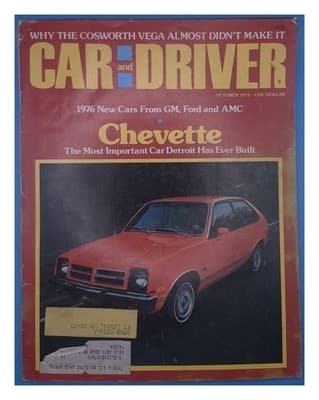 Car and Driver October 1975 Chevette Cosworth Vega Magazine - Image 1