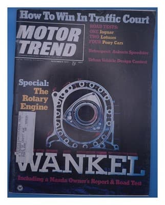 Motor Trend November 1972 Rotary Engine Wankel Mazda Magazine - Image 1