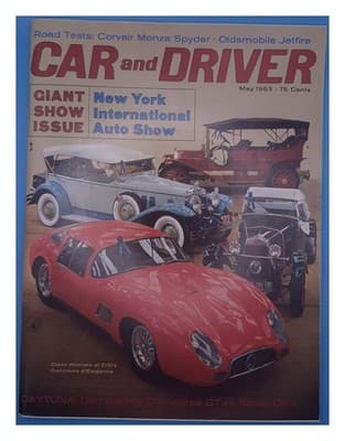 Car and Driver May 1963 Corvair Monza Spyder Oldsmobile Jetfire Magazine - Image 1