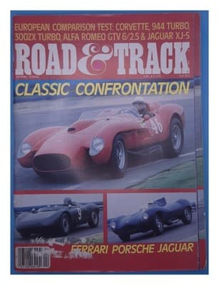 Road & Track April 1986 Classic Confrontation Sports Cars Magazine - Image 1