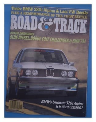 Road & Track November 1977 BMW 320i Alpina VW Beetle Magazine - Image 1