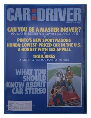 Car and Driver April 1972 Pinto Sportwagons Honda Hornet Magazine - Image 1