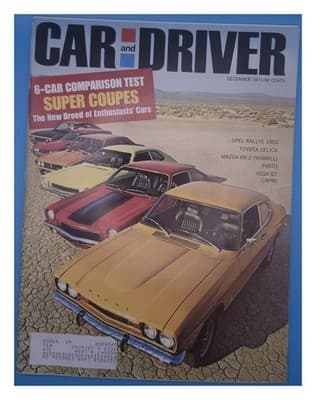 Car and Driver December 1971 Super Coupes Comparison Magazine - Image 1