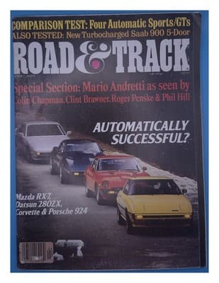 Road & Track April 1979 Mazda RX-7 Datsun 280ZX Corvette Porsche 924 Magazine - Image 1