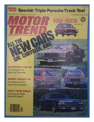 Motor Trend October 1976 New Cars GM Chrysler AMC Ford Fiesta Magazine - Image 1