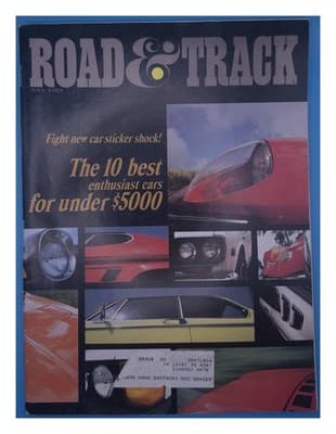 Road & Track July 1983 10 Best Enthusiast Cars Under $5000 Magazine - Image 1