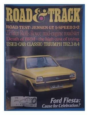 Road & Track October 1976 Ford Fiesta Jensen GT Rolls-Royce Magazine - Image 1