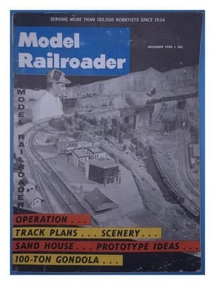 Model Railroader December 1958 Operation Track Plans Scenery Magazine - Image 1