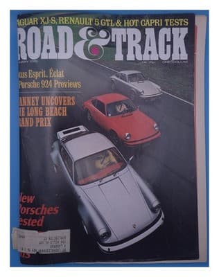 Road & Track January 1976 New Porsches Tested Magazine - Image 1