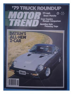 Motor Trend November 1978 Datsun 280-ZX Magazine - Image 1