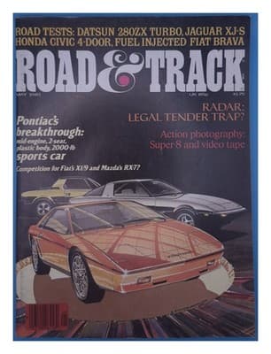 Road & Track May 1981 Pontiac Mid-Engine Sports Car Magazine - Image 1