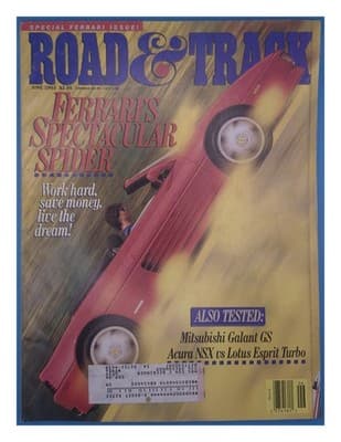 Road & Track June 1993 Ferrari's Spectacular Spider Magazine - Image 1