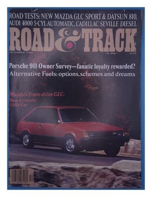 Road & Track Dec 1980 Mazda GLC Sport Datsun 810 Car Magazine - Image 1