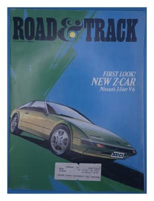Road & Track August 1983 Nissan 300ZX Z-Car Magazine - Image 1