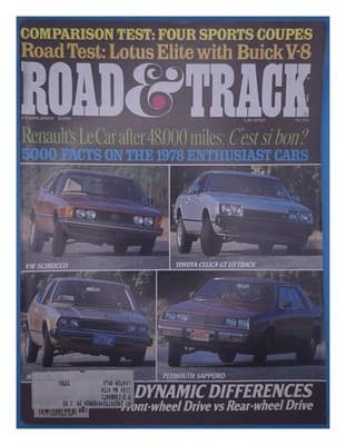 Road & Track February 1978 Four Sports Coupes Comparison Magazine - Image 1