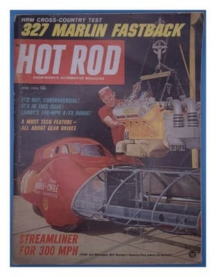 Hot Rod June 1965 Marlin Fastback A/FX Dodge Magazine - Image 1